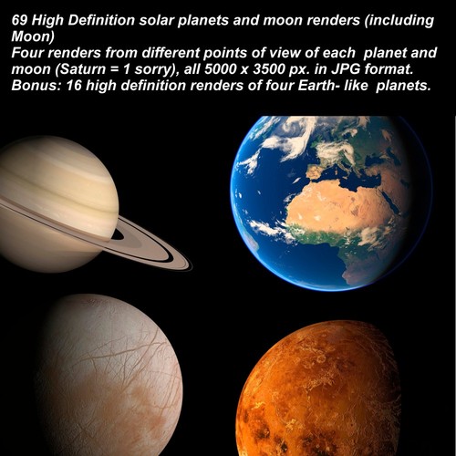 Product picture Ultra High Definition Planets and Moons Images
