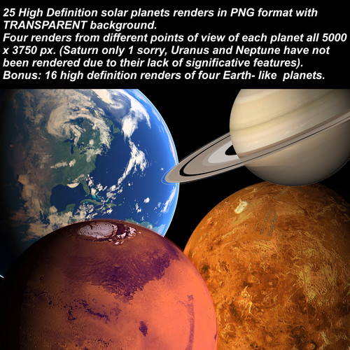 Product picture Ultra High Definition Planets Images PNG Format